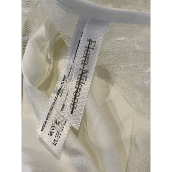 BHLDN Flora Nikrooz Showstopper Cover Up Robe Ivory Honeymoon Size M NEW - Picture 8 of 8